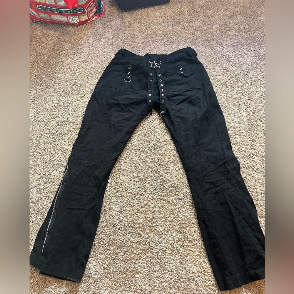 Women's Black Goth Pants